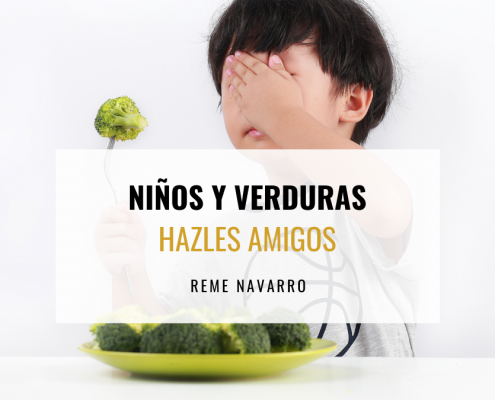 Niños y verduras, como pueden ser amigos